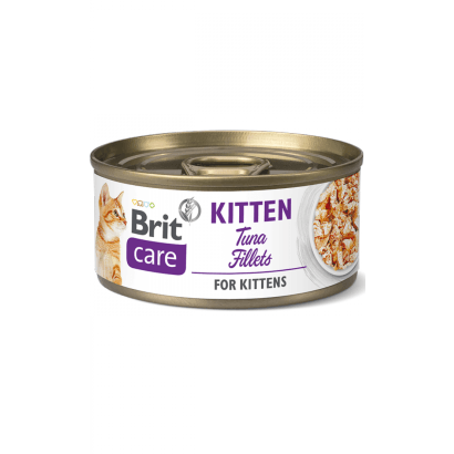 Brit Care Cat Tuna Fillets for Kittens | Wet (Lata) | 6 Latas x 70 gramas | Alimento Filetes de Atum para Gatinhos - PetDoctors - Loja Online
