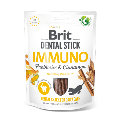Brit Care Dental Stick with Immuno Probiotics & Cinnamon | 7 sticks - PetDoctors - Loja Online