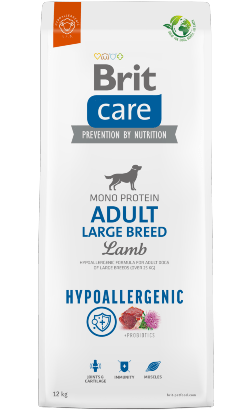 Brit Care Dog Adult Large Breed Hypoallergenic | Lamb | Cordeiro | 12 kg | Para cães adultos de raças grandes - PetDoctors - Loja Online