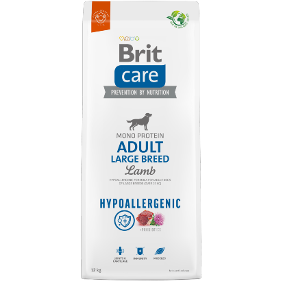 Brit Care Dog Adult Large Breed Hypoallergenic | Lamb | Cordeiro | 12 kg | Para cães adultos de raças grandes - PetDoctors - Loja Online