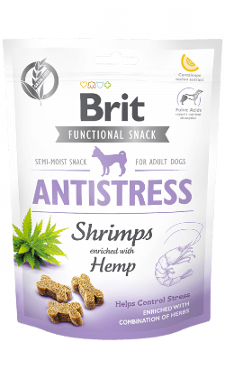 Brit Care Dog Functional Snack Antistress Shrimps | 150 gramas - PetDoctors - Loja Online
