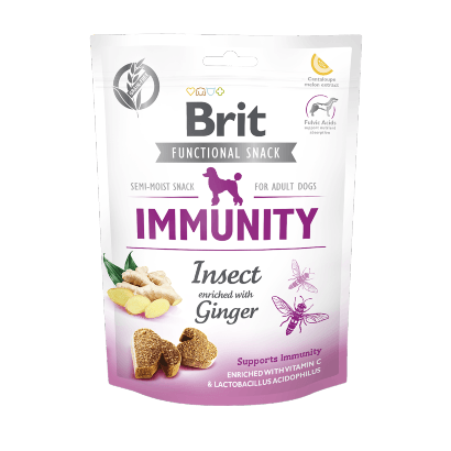 Brit Care Dog Functional Snack Immunity Insect | 150 g - Biscoitos para Cão - PetDoctors - Loja Online