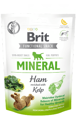 Brit Care Dog Functional Snack Mineral Ham for Puppies | 150 g - Biscoitos para Cachorrinhos - PetDoctors - Loja Online