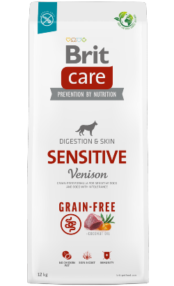 Brit Care Dog Grain-free Sensitive | Venison | 3 kg | 12 kg | Para cães sensíveis e cães com intolerância - PetDoctors - Loja Online