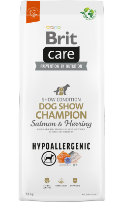 Brit Care Dog Hypoallergenic Dog Show Champion | Salmon & Herring | 12 kg - PetDoctors - Loja Online
