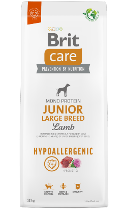 Brit Care Dog Hypoallergenic Junior Large Breed | Lamb | 3 Kg | 12 kg | Para Cães Júnior (3 meses – 2 anos) de Raças Grandes - PetDoctors - Loja Online
