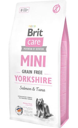 Brit Care Dog Mini Yorkshire Grain-free | Salmon & Tuna | 400 Gramas | 2 Kg | Para Yorkshire Terriers - PetDoctors - Loja Online