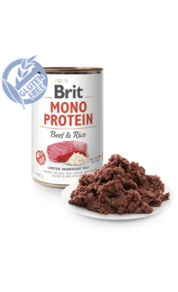 Brit Care Dog Mono Protein Beef & Rice | Wet (Lata) | 12 Latas x 400 gramas - PetDoctors - Loja Online
