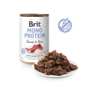 Brit Care Dog Mono Protein Lamb & Rice | Wet (Lata) | 400 gramas - PetDoctors - Loja Online