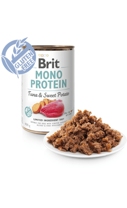 Brit Care Dog Mono Protein Tuna & Sweet Potato | Wet (Lata) | 400 gramas - PetDoctors - Loja Online