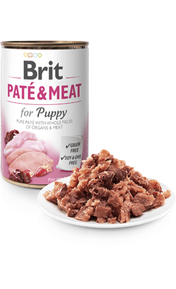 Brit Care Dog Paté & Meat for Puppy | Cachorro | Wet (Lata) | 400 g | 800 g - PetDoctors - Loja Online