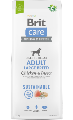 Brit Care Dog Sustainable Adult Large Breed | Chicken & Insect | 12 kg - PetDoctors - Loja Online