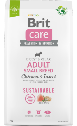 Brit Care Dog Sustainable Adult Small Breed | Chicken & Insect - PetDoctors - Loja Online
