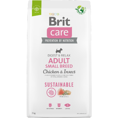 Brit Care Dog Sustainable Adult Small Breed | Chicken & Insect - PetDoctors - Loja Online