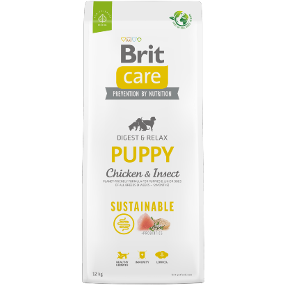 Brit Care Dog Sustainable Puppy | Chicken & Insect | 1 kg | 3 kg | 12 kg - PetDoctors - Loja Online