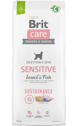 Brit Care Dog Sustainable Sensitive | Fish & Insect | 1 kg| 3 kg | 12 kg - PetDoctors - Loja Online