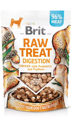 Brit Care Raw Treat Digestion Freeze Dried | Chicken with Probiotics | 40 gramas - PetDoctors - Loja Online
