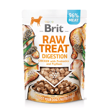 Brit Care Raw Treat Digestion Freeze Dried | Chicken with Probiotics | 40 gramas - PetDoctors - Loja Online