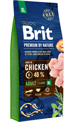 Brit Premium by Nature Adult Giant Dog (Chicken) - PetDoctors - Loja Online