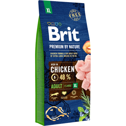 Brit Premium by Nature Adult Giant Dog (Chicken) - PetDoctors - Loja Online