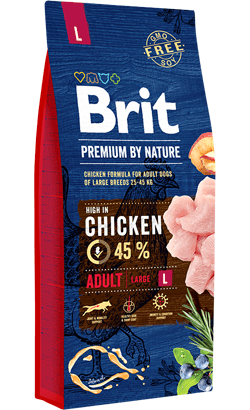 Brit Premium by Nature Adult Large Dog (Chicken) - PetDoctors - Loja Online