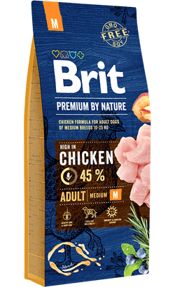 Brit Premium by Nature Adult Medium Dog (Chicken) - PetDoctors - Loja Online