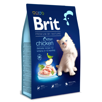 Brit Premium by Nature Cat Kitten Chicken | 1,5 kg - Com Frango, para Gatinhos - PetDoctors - Loja Online