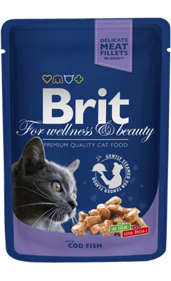 Brit Premium by Nature Cat Wet | Cod Fish (Saqueta) | 100 gramas - PetDoctors - Loja Online