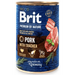 Brit Premium by Nature Dog Pork with Trachea - Para Cães Adultos - 400 gramas - PetDoctors - Loja Online