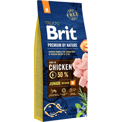 Brit Premium by Nature Junior Medium Dog - Para Cachorros Tamanho Médio - PetDoctors - Loja Online