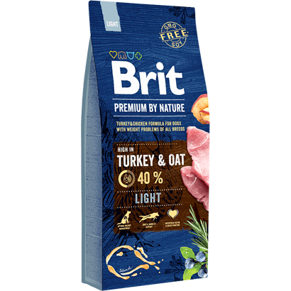 Brit Premium by Nature Light Turkey & Oat - Para Cães - PetDoctors - Loja Online