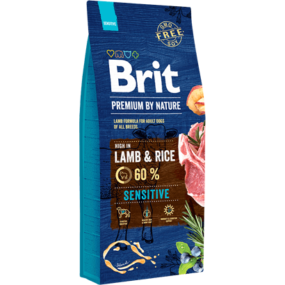 Brit Premium by Nature Sensitive Dog Lamb & Rice - Para Cães com Problemas de Digestão - PetDoctors - Loja Online