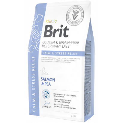 Brit Veterinary Diet Cat Calm & Stress Relief Gluten & Grain-Free | Salmon & Pea - Para Gatos, Sem Glúten - PetDoctors - Loja Online