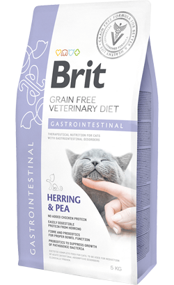 Brit Veterinary Diet Cat Gastrointestinal Grain-Free Herring & Pea - Para Gatos com Perturbações Intestinais - PetDoctors - Loja Online