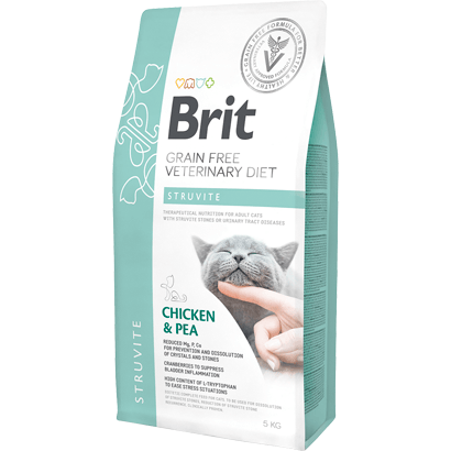 Brit Veterinary Diet Cat Struvite Grain-Free Chicken & Pea - Para Gatos - PetDoctors - Loja Online