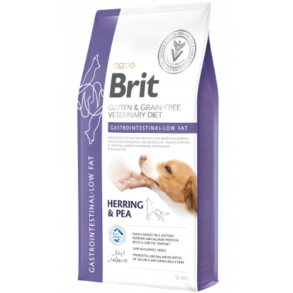 Brit Veterinary Diet Dog Gastrointestinal Low Fat Gluten & Grain-Free - PetDoctors - Loja Online