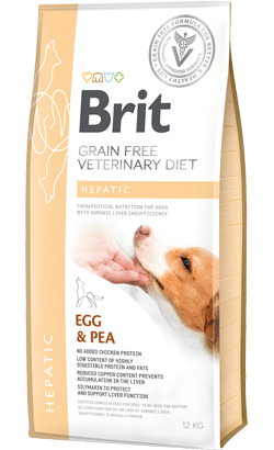 Brit Veterinary Diet Dog Hepatic Grain-Free Egg & Pea - Para Cães com Insufuciência Hepática Crónica - PetDoctors - Loja Online