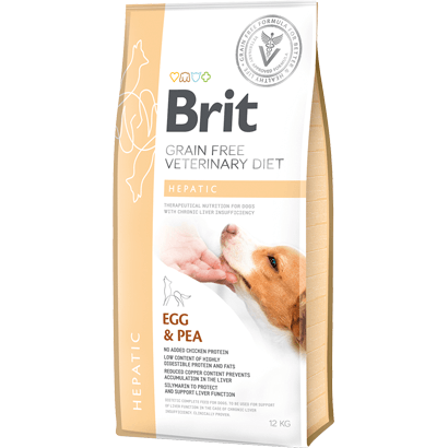 Brit Veterinary Diet Dog Hepatic Grain-Free Egg & Pea - Para Cães com Insufuciência Hepática Crónica - PetDoctors - Loja Online