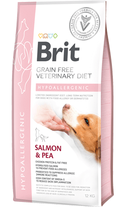 Brit Veterinary Diet Dog Hypoallergenic Grain-Free Salmon & Pea - Hipoalergénico, Para Cães - PetDoctors - Loja Online