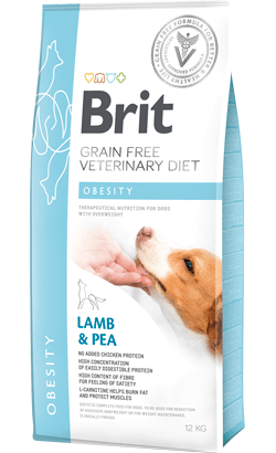 Brit Veterinary Diet Dog Obesity Grain-Free Lamb & Pea - Dieta Para Cães Obesos - 12 kilos - PetDoctors - Loja Online