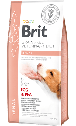 Brit Veterinary Diet Dog Renal Grain-Free Egg & Pea - Para Cães com Insuficiência Renal - PetDoctors - Loja Online