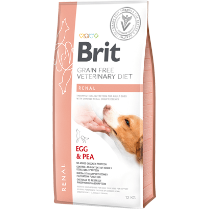Brit Veterinary Diet Dog Renal Grain-Free Egg & Pea - Para Cães com Insuficiência Renal - PetDoctors - Loja Online