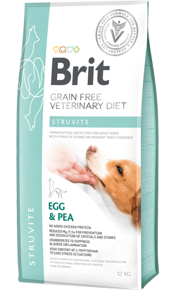 Brit Veterinary Diet Dog Struvite Grain-Free Egg & Pea - Para Cães com Doenças do Trato Urinário - PetDoctors - Loja Online