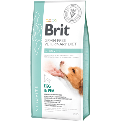 Brit Veterinary Diet Dog Struvite Grain-Free Egg & Pea - Para Cães com Doenças do Trato Urinário - PetDoctors - Loja Online