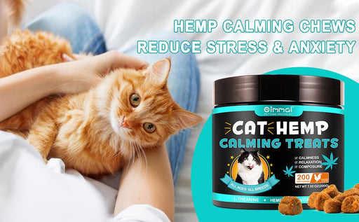 Calmante Mastigável para gatos, macios e puros, para a ansiedade, alívio do stress, sabor de frango (200 gr, 200 comprimidos) - PetDoctors - Loja Online