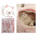 Cama Redonda com Cobertura, Super-Macia, Quentinha, Calmante e Envolvente, para Gatos ou Cães de Raças Pequenas - PetDoctors - Loja Online