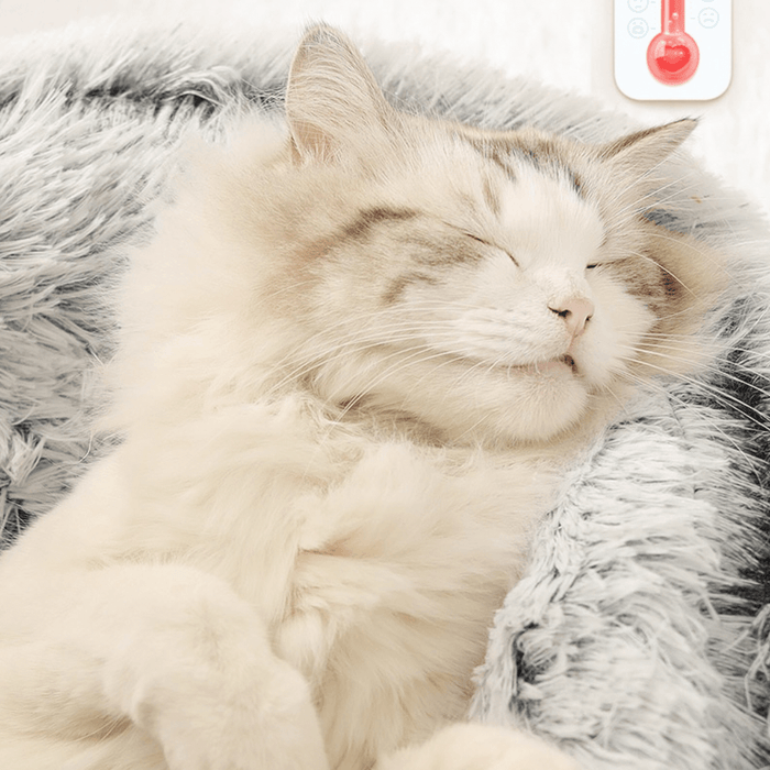 Cama Redonda com Cobertura, Super-Macia, Quentinha, Calmante e Envolvente, para Gatos ou Cães de Raças Pequenas - PetDoctors - Loja Online