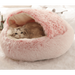 Cama Redonda com Cobertura, Super-Macia, Quentinha, Calmante e Envolvente, para Gatos ou Cães de Raças Pequenas - PetDoctors - Loja Online