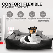 Cama / Sofá para cães, Lavável, ideal para Cães Grandes - 115 cm x 95 cm - PetDoctors - Loja Online