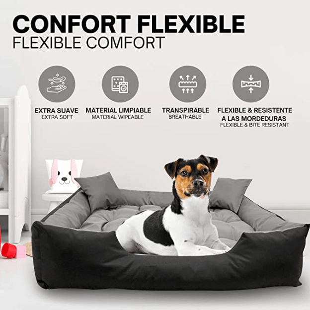 Cama / Sofá para cães, Lavável, ideal para Cães Grandes - 115 cm x 95 cm - PetDoctors - Loja Online